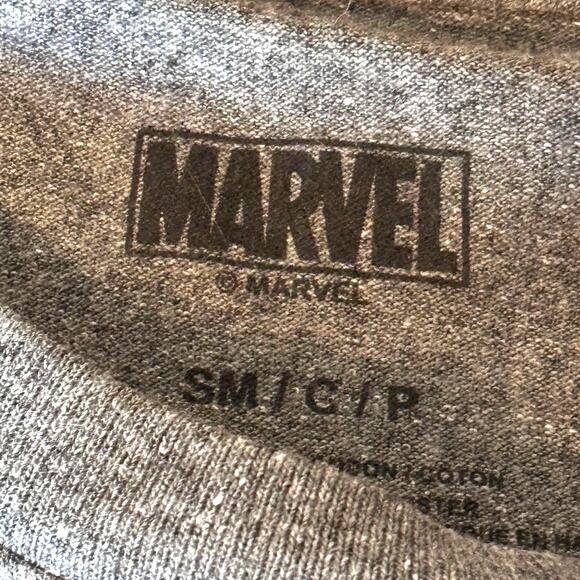 Marvel Avengers Graphic T-Shirt Mens S Gray Short Sleeve Tee - Picture 6 of 9